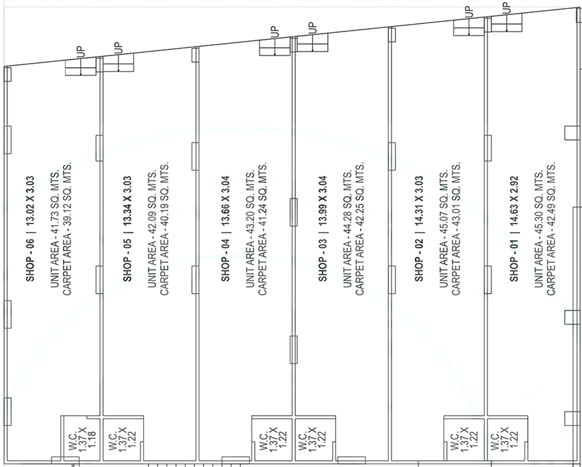 Floor Plan of Commercial RK Rewa Pearl in Shilaj, Ahmedabad - Image 405227