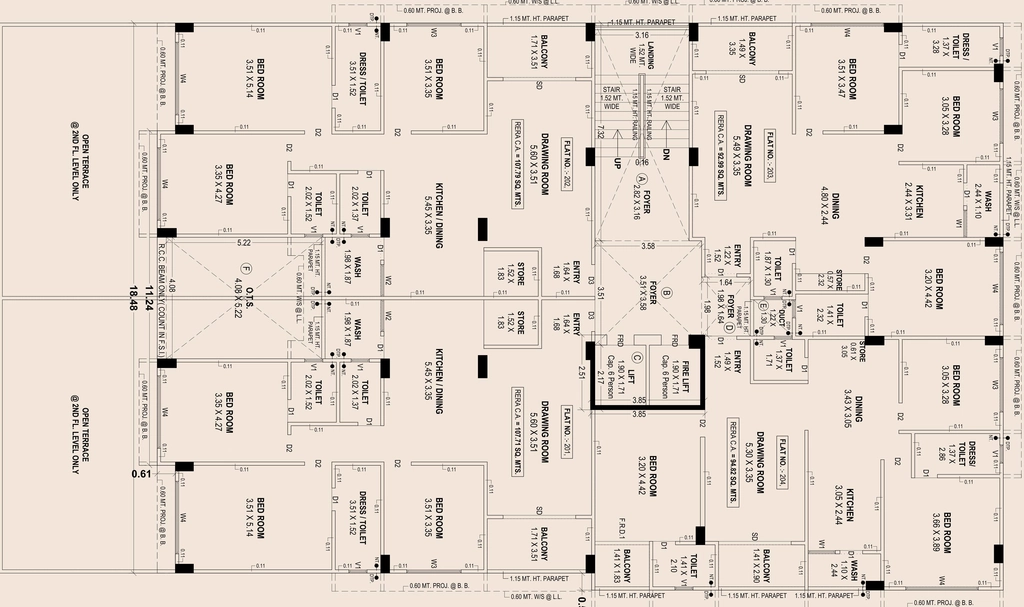 Floor Plan of Sapphire Swapneel Cielo in Naranpura, Ahmedabad - Image 405251