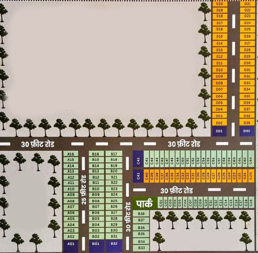 Master Plan of Lakshmi Vihar in Sultanpur Road, Lucknow - Image 405566