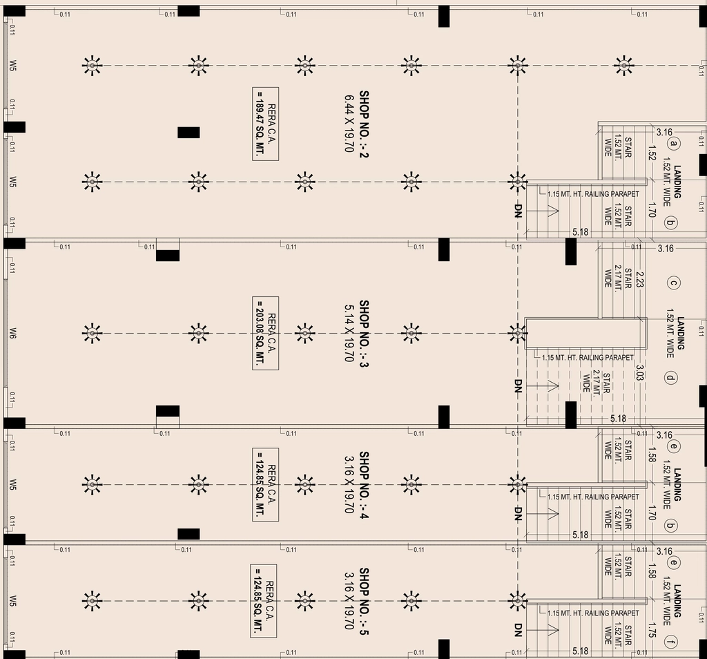 Floor Plan of Commercial Sapphire Swapneel Cielo in Naranpura, Ahmedabad - Image 405255