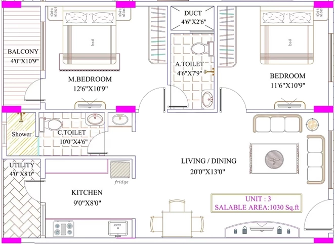2 BHK Flat in Shivaganga Omkar in Kanakapura Road, Bangalore - Image 919006