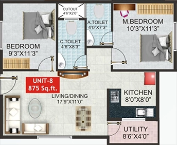 2 BHK Flat in Shivaganga Opal in JP Nagar, Bangalore - Image 919002