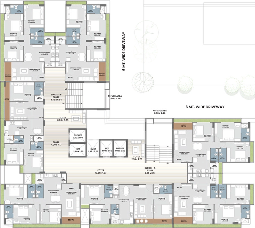 Floor Plan of Sarvasva Abode in Bhadaj, Ahmedabad - Image 405262