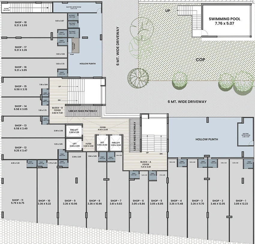 Floor Plan of Commercial Sarvasva Abode in Bhadaj, Ahmedabad - Image 405277