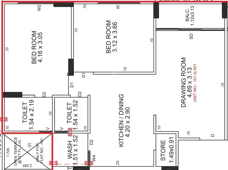 2 BHK Flat in Sheetal Keshav Grace in Nava Vadaj, Ahmedabad - Image 918986