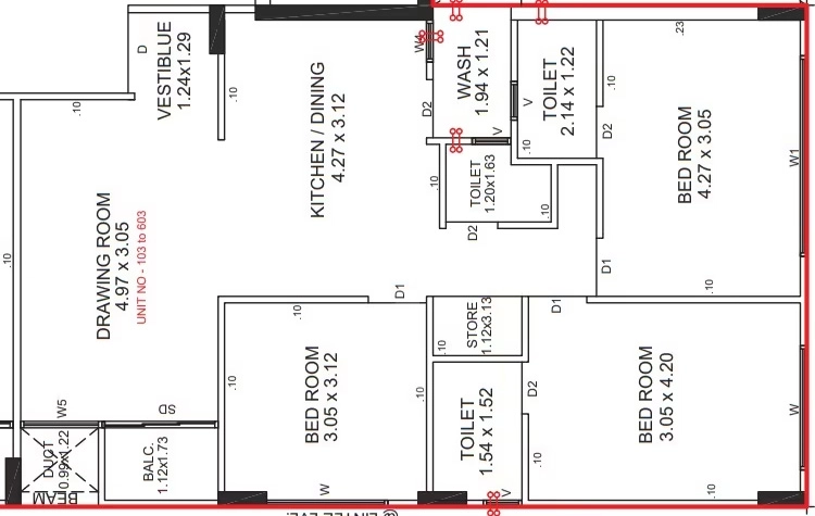 3 BHK Flat in Sheetal Keshav Grace in Nava Vadaj, Ahmedabad - Image 918987