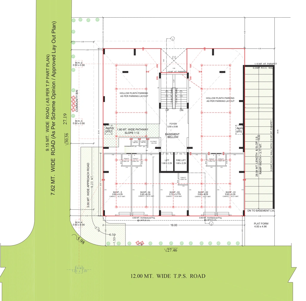 Master Plan of Sheetal Keshav Grace in Nava Vadaj, Ahmedabad - Image 405315