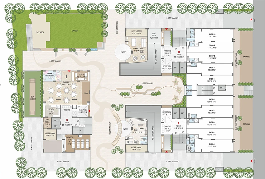 Master Plan of Shivaan Serenity in Vaishnodevi Circle, Ahmedabad - Image 405336