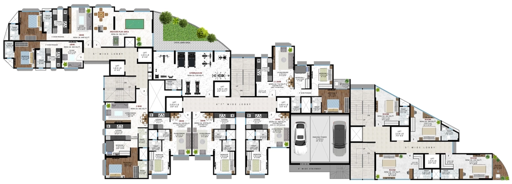 Floor Plan of Agrawals Phoenix in Bandra East, Mumbai - Image 405620