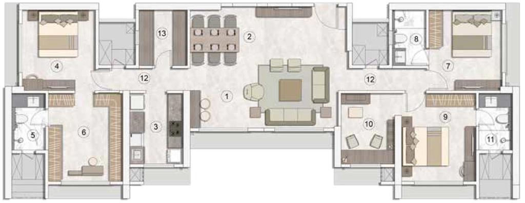 3 BHK Flat in PrinceCare Amaraa in Matunga East, Mumbai - Image 919328