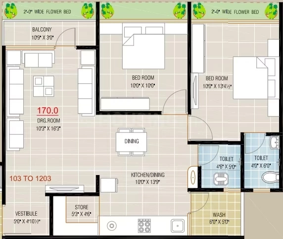 2 BHK Flat in Shreem Heights in Nikol, Ahmedabad - Image 919026
