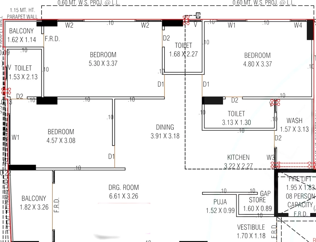 3 BHK Flat in SP Alora in Chandkheda, Ahmedabad - Image 919031