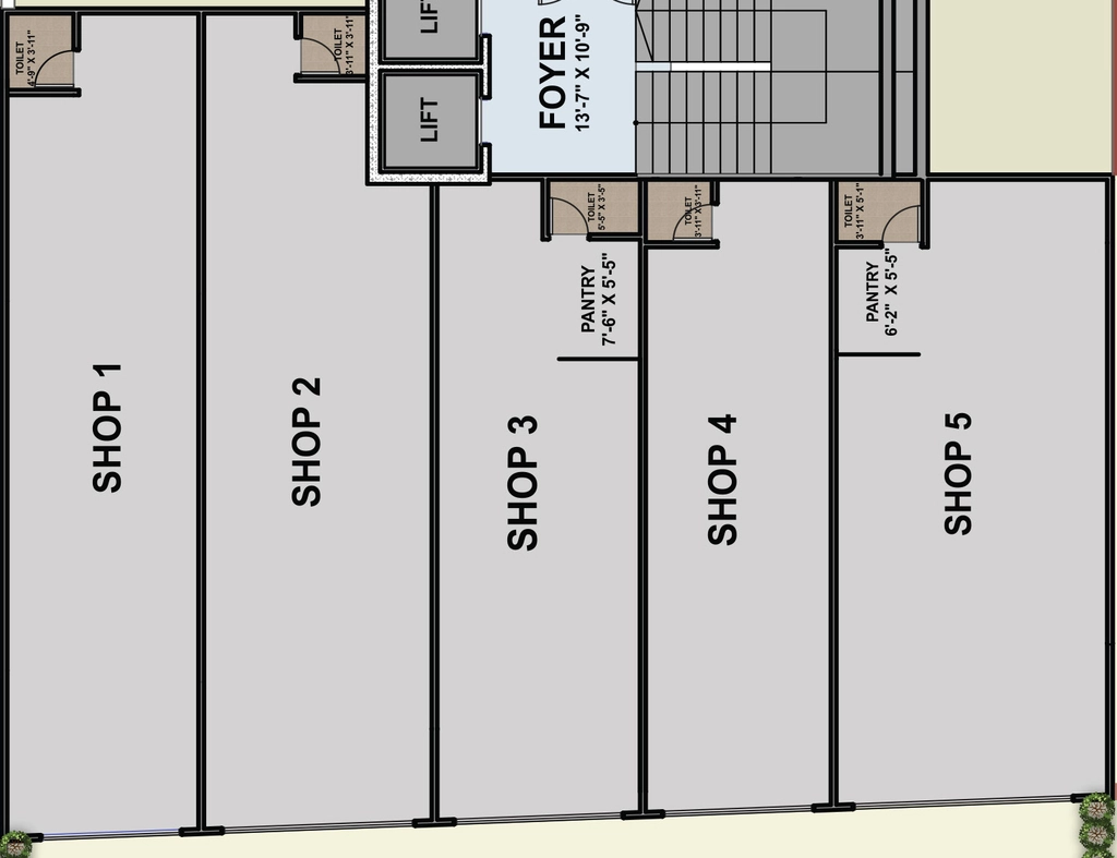 Floor Plan of Commercial SP Alora in Chandkheda, Ahmedabad - Image 405418