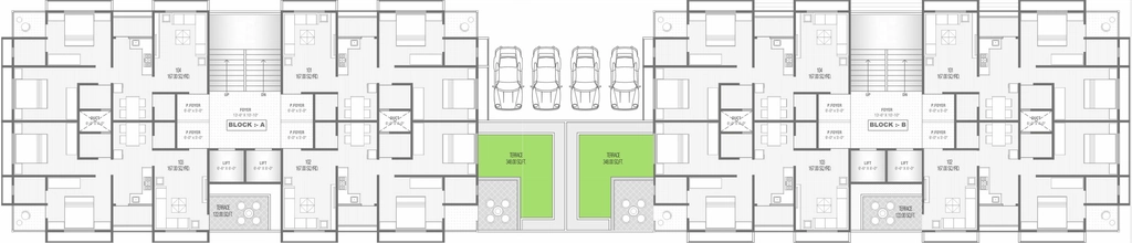 Floor Plan of Suhani Shri Shanti Skyline in Vatva, Ahmedabad - Image 405427