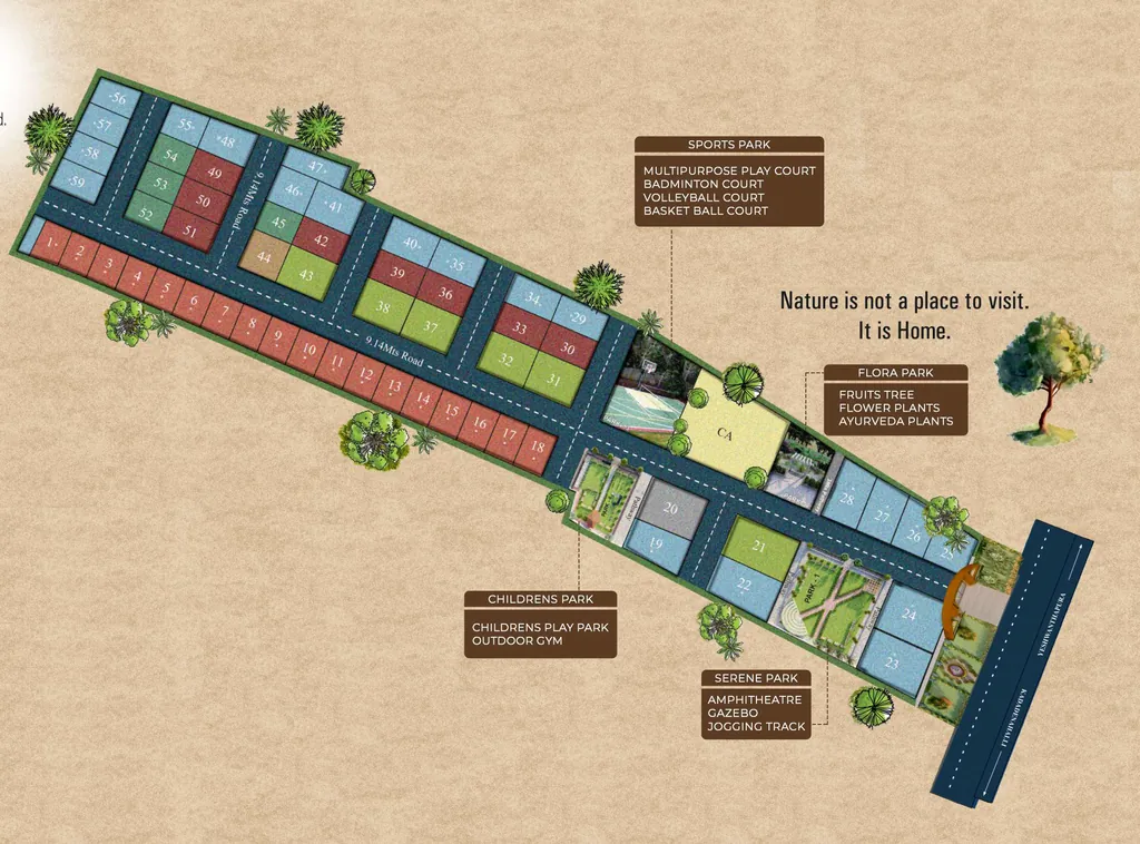 Master Plan of Joy Sunshine in Hoskote, Bangalore - Image 405421