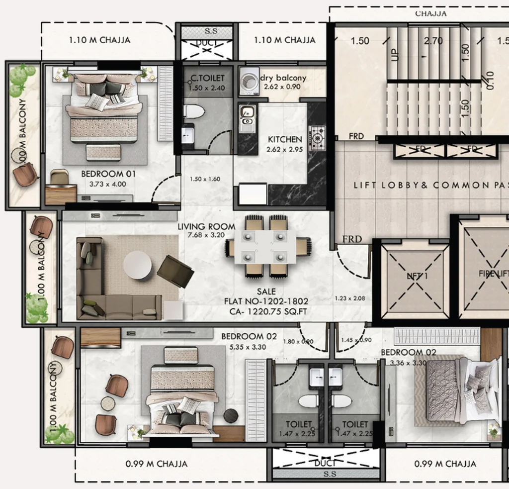 3 BHK Builder Floor in VCA Shree Nav Dadar in Mahim West, Mumbai - Image 919304