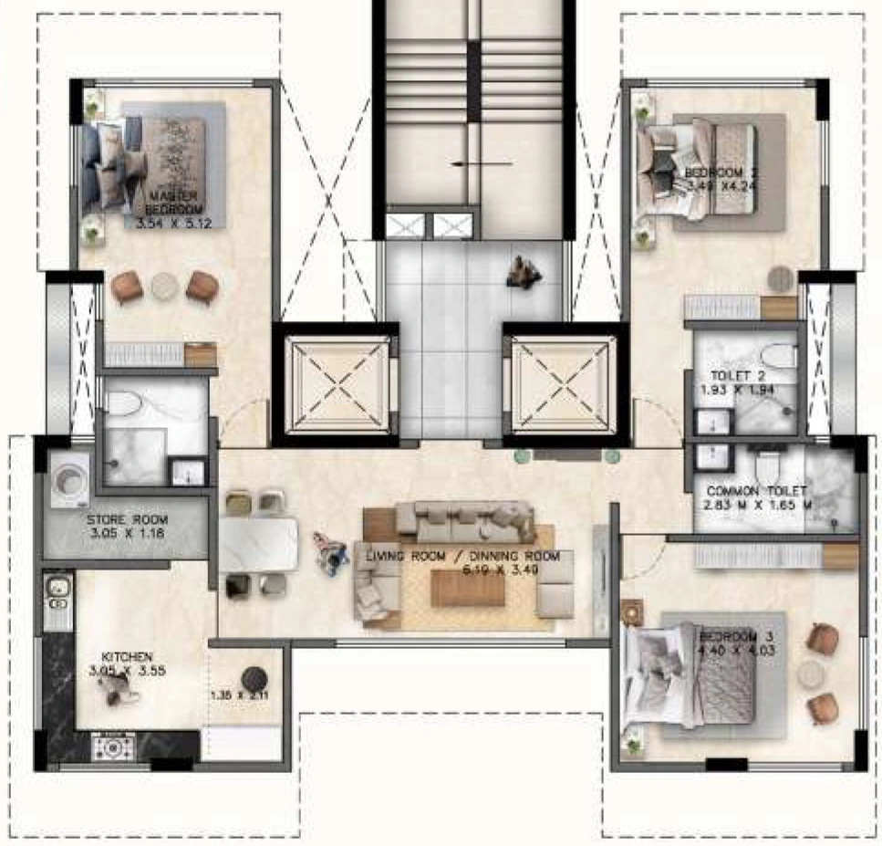 3 BHK Flat in VCA Shree Udyan in Mahim West, Mumbai - Image 919305