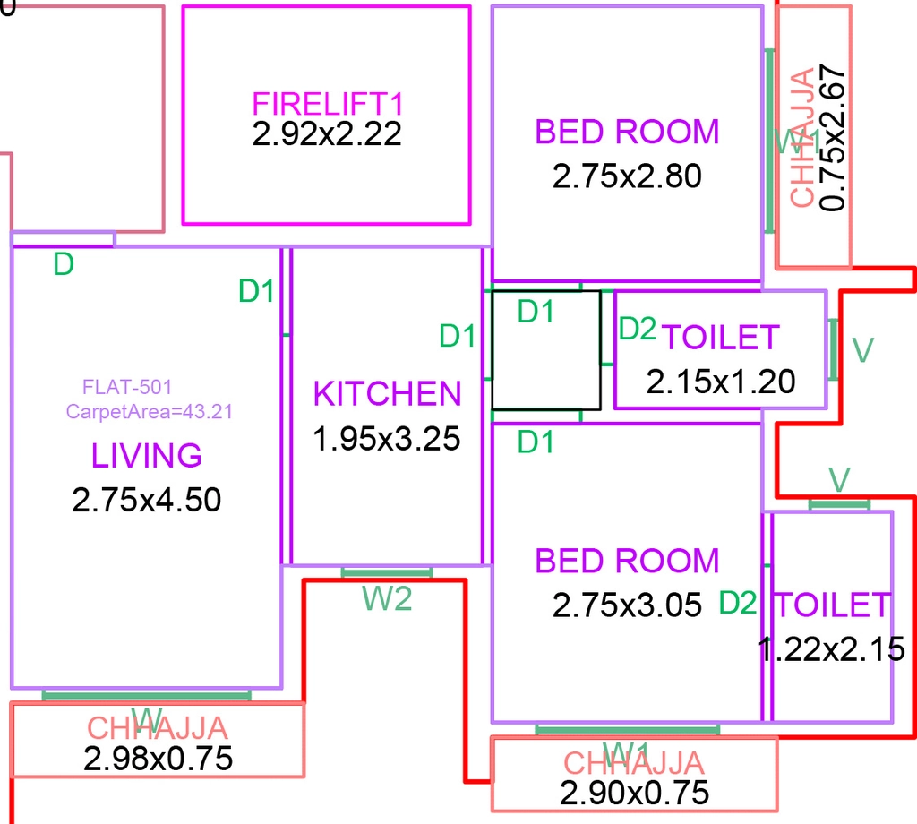 2 BHK Flat in LIS Hussain Excellency in Mira Road East, Thane - Image 919339