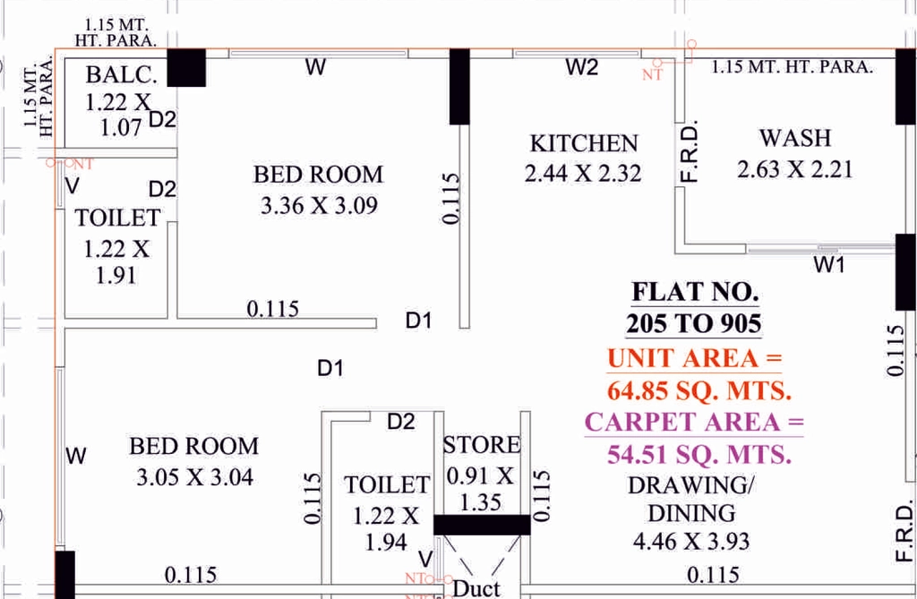 2 BHK Flat in Vaghamshi Sahitya Heaven in Nikol, Ahmedabad - Image 919055