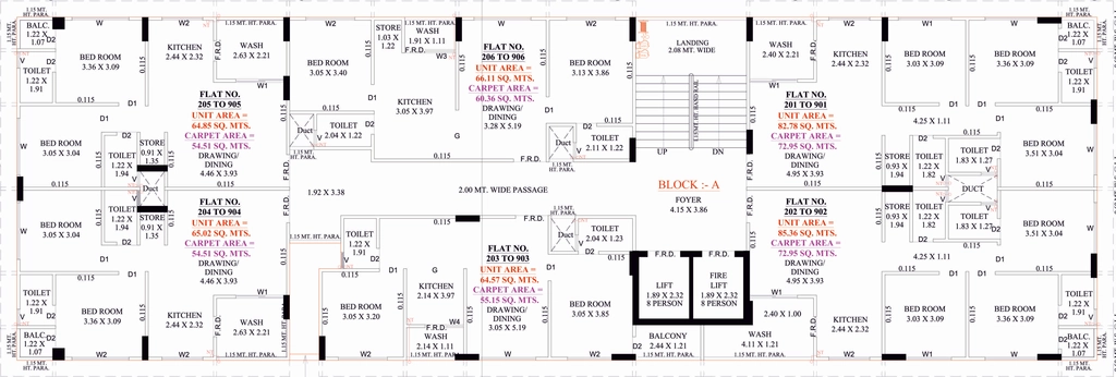 Floor Plan of Vaghamshi Sahitya Heaven in Nikol, Ahmedabad - Image 405468