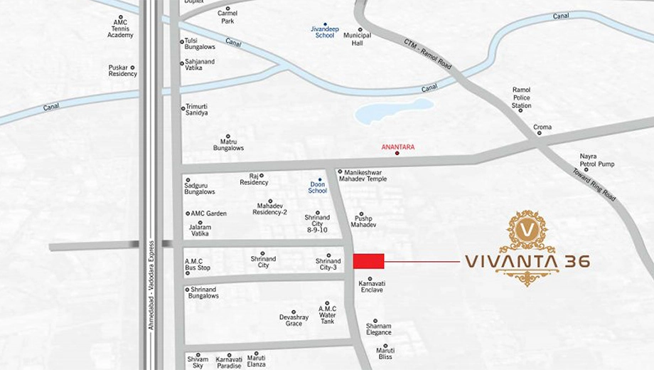 Location of Wide Vivanta 36 - Image 405492