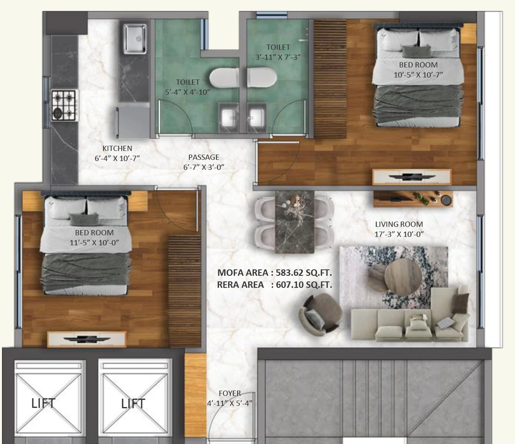 2 BHK Flat in Karpur Heights in Mahim West, Mumbai - Image 919218
