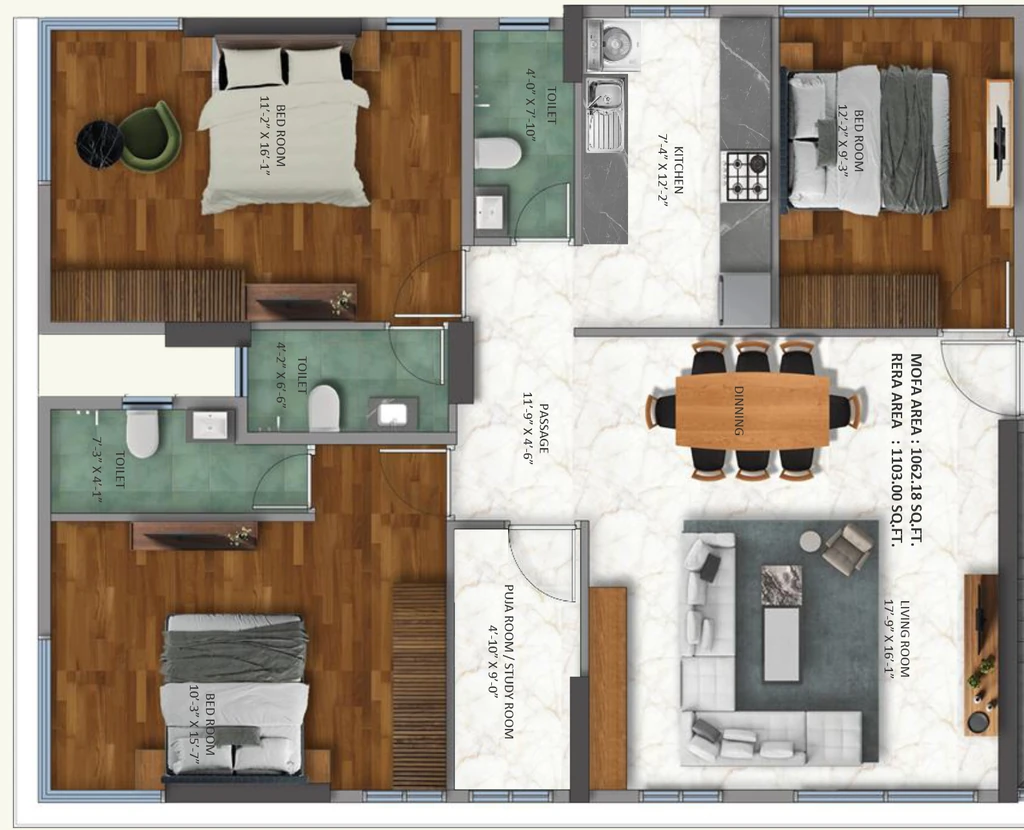 3 BHK Flat in Karpur Heights in Mahim West, Mumbai - Image 919220