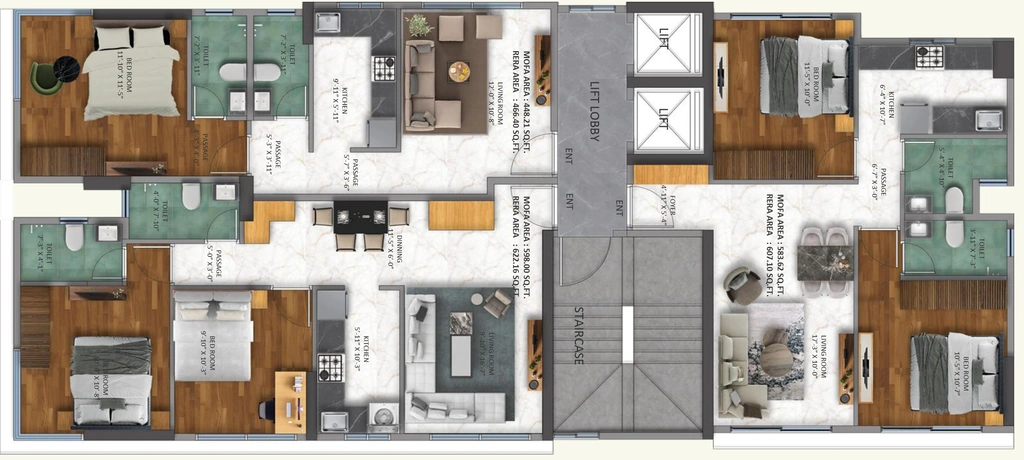 Floor Plan of Karpur Heights in Mahim West, Mumbai - Image 405896
