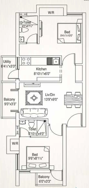 2 BHK House/Villa in Artha Pristine Avenue in Mogappair, Chennai - Image 919104