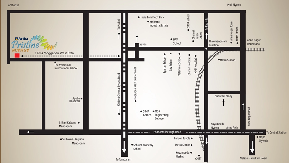Location of Artha Pristine Avenue - Image 405580