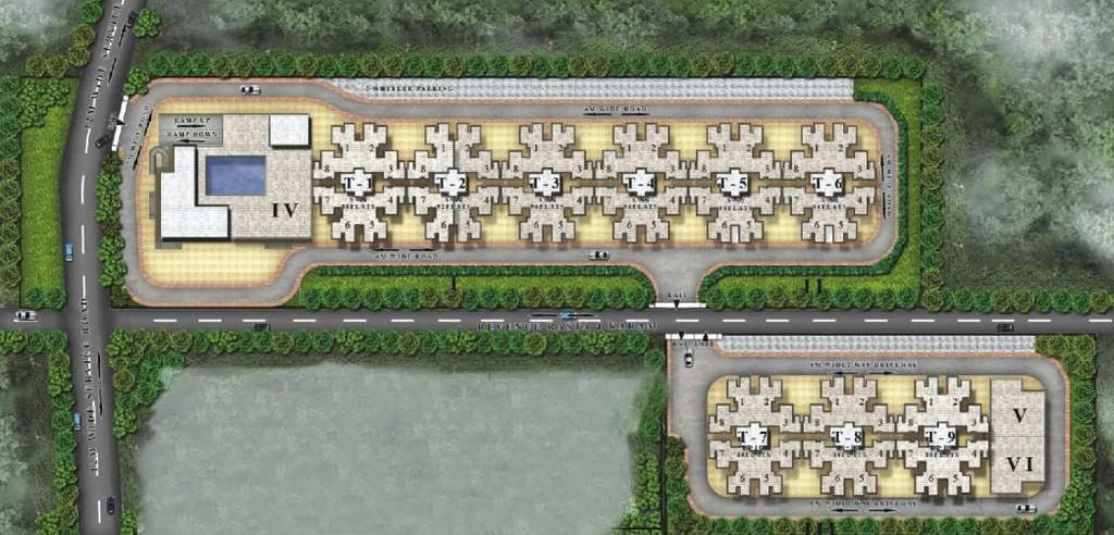 Master Plan of Pareena Laxmi Apartment in Sector 99A, Gurgaon - Image 405637