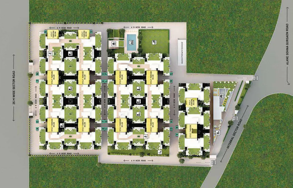 Master Plan of Trisara Our Homes 3 in Sohna Road, Gurgaon - Image 405687
