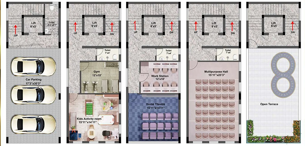 Floor Plan of Stepsstone Viraam in Kattupakkam, Chennai - Image 405699