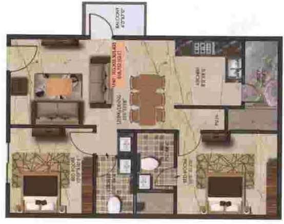 2 BHK Flat in Sri Lakshmi Venkateshwara Swamy in Old Airport Road, Bangalore - Image 919139
