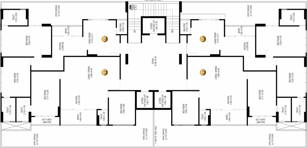 Floor Plan of Dhruv Satsang Lavish in Shilaj, Ahmedabad - Image 405754