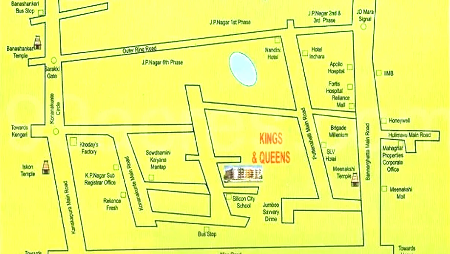 Location of Mahaghar Kings And Queens in JP Nagar, Bangalore - Image 405762