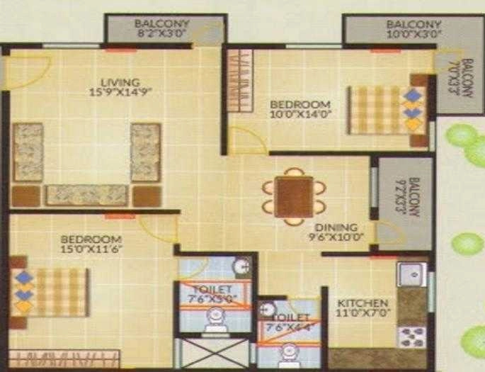 2 BHK Flat in Mahaghar RS Exotica in JP Nagar, Bangalore - Image 919170