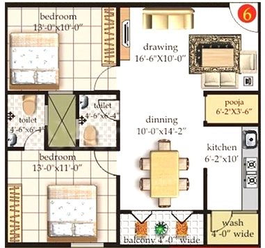 2 BHK Flat in Mahaghar Sai Srinivasa Enclave in Electronic City, Bangalore - Image 919185