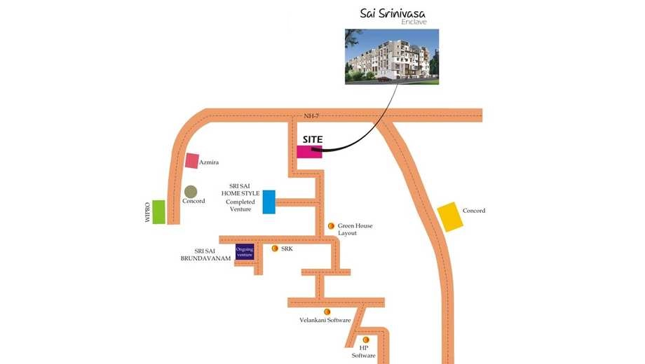 Location of Mahaghar Sai Srinivasa Enclave - Image 405810