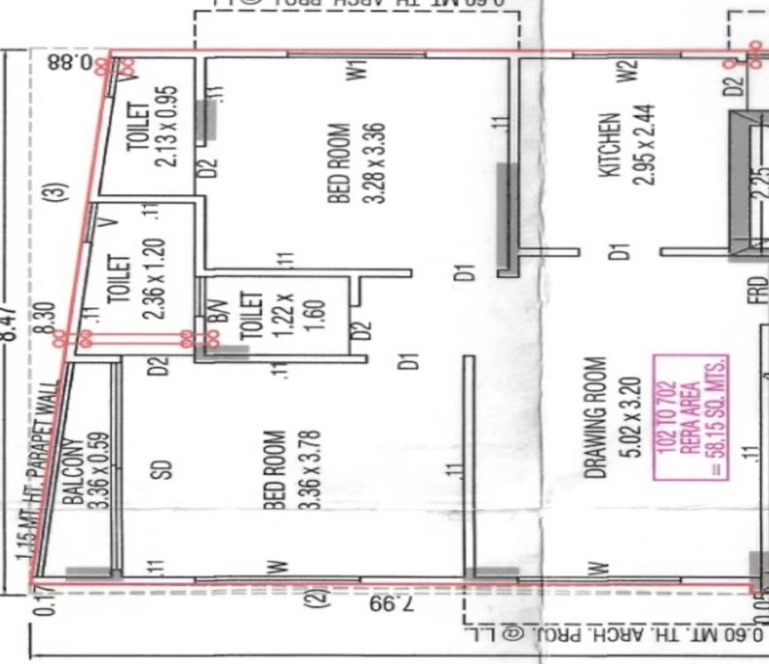 2 BHK Flat in Rahematkhan Mohammedi Residency in Dani Limda, Ahmedabad - Image 919188