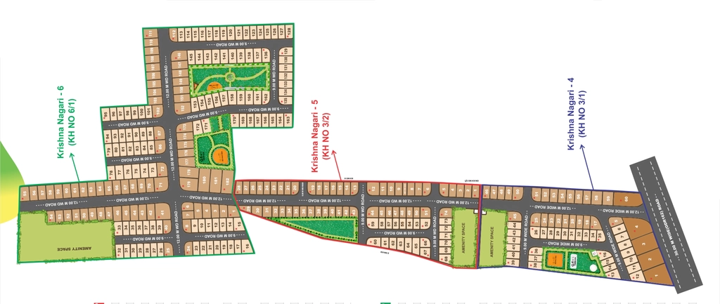 Master Plan of Fortune Krishna Nagari in Jamtha, Nagpur - Image 406601