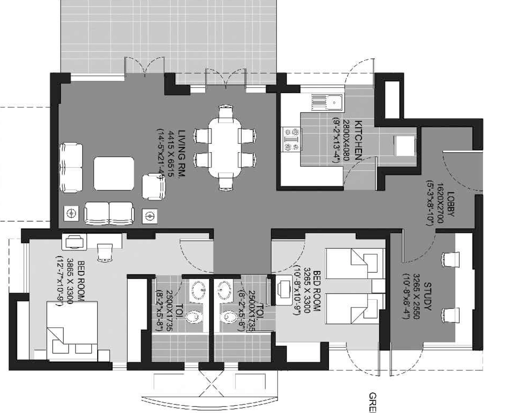 2 BHK Flat in Unitech Escape in Nirvana Country, Gurgaon - Image 919387