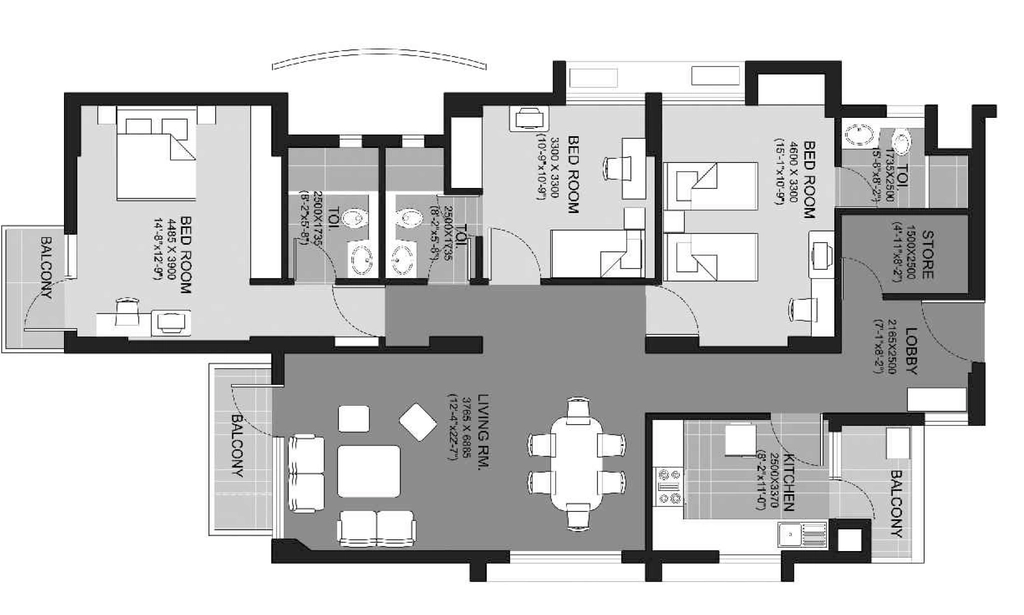3 BHK Flat in Unitech Escape in Nirvana Country, Gurgaon - Image 919388