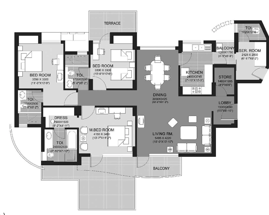 2 BHK Flat in Unitech Escape in Nirvana Country, Gurgaon - Image 919389