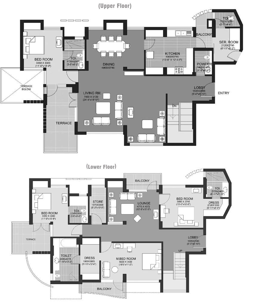 4 BHK Penthouse in Unitech Escape in Nirvana Country, Gurgaon - Image 919392