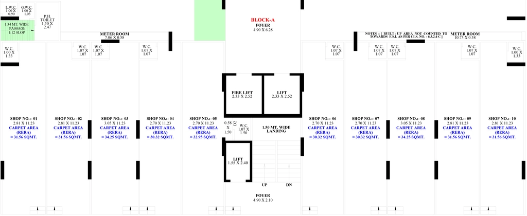 Floor Plan of Commercial RK Royal King in Hanspura, Ahmedabad - Image 405854