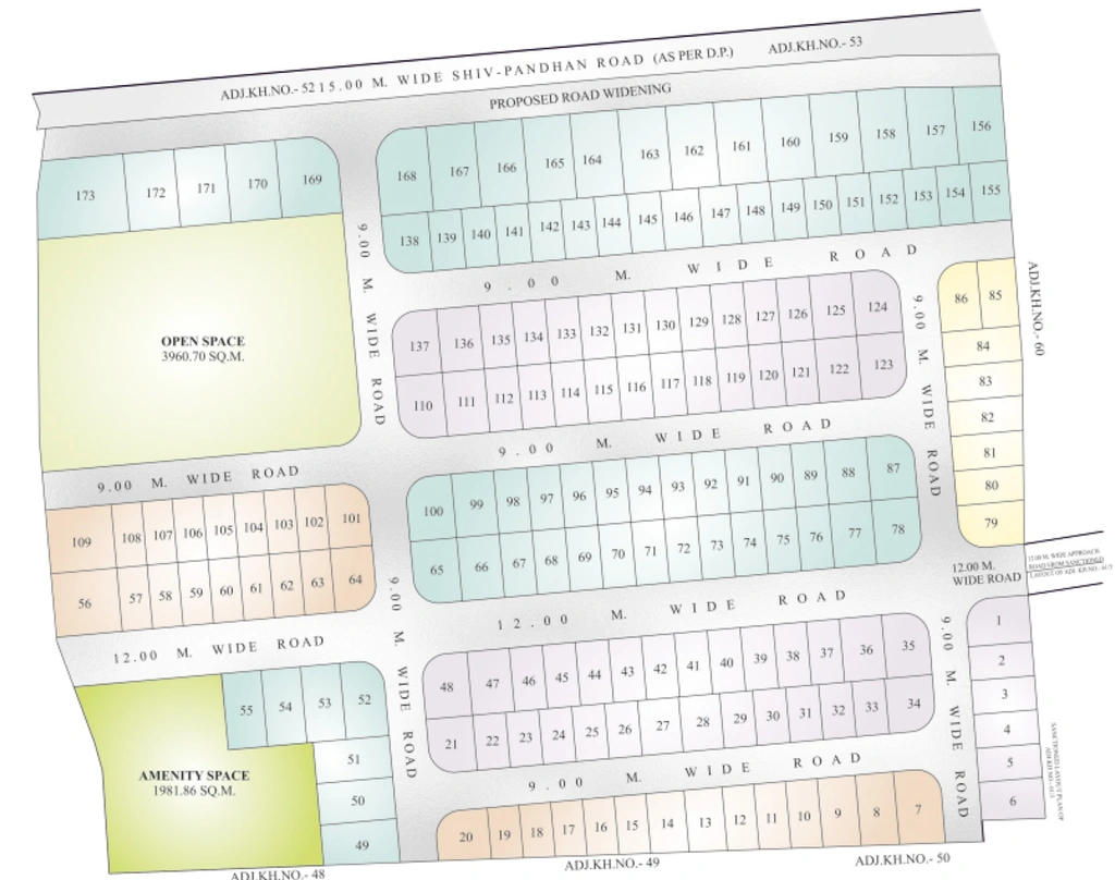 Master Plan of Vrindavan Park 14 in Hingna Road, Nagpur - Image 406902