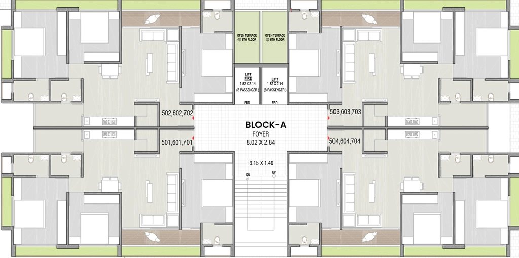 Floor Plan of Ramesht Vraj Vihar in Hathijan, Ahmedabad - Image 405871