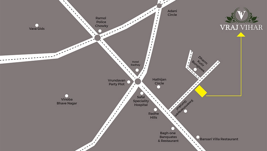 Location of Ramesht Vraj Vihar in Hathijan, Ahmedabad - Image 405868