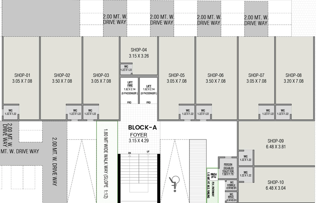 Floor Plan of Commercial Ramesht Vraj Vihar in Hathijan, Ahmedabad - Image 405882